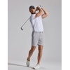 image:imageCOOFANDY Men Casual Shorts 7 Stretch Quick Dry Golf Shorts with 4 Pockets  Flat Front Back Elastic Waistband Button Closure Moisture Wicking Comfy Lightweight Shorts Dress for Hiking Work RunningLight Grey