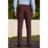 image:imageCOOFANDY Men Dress Pants Slim Fit Suit Pants Expandable Waist Casual Slacks  Business Formal Trousers Tuxedo Pant Wrinkle Free Flat Front Straight Leg Modern Style Office Work Wedding Dinner PartyDark Red