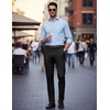 image:imageCOOFANDY Men Dress Pants Slim Fit Suit Pants Expandable Waist Casual Slacks  Business Formal Trousers Tuxedo Pant Wrinkle Free Flat Front Straight Leg Modern Style Office Work Wedding Dinner PartyClassic Black