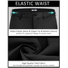 image:imageCOOFANDY Men Dress Pants Slim Fit Suit Pants Expandable Waist Casual Slacks  Business Formal Trousers Tuxedo Pant Wrinkle Free Flat Front Straight Leg Modern Style Office Work Wedding Dinner PartyClassic Black
