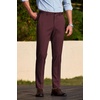 image:imageCOOFANDY Men Dress Pants Slim Fit Suit Pants Expandable Waist Casual Slacks  Business Formal Trousers Tuxedo Pant Wrinkle Free Flat Front Straight Leg Modern Style Office Work Wedding Dinner PartyDark Red