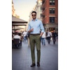 image:imageCOOFANDY Men Dress Pants Slim Fit Suit Pants Expandable Waist Casual Slacks  Business Formal Trousers Tuxedo Pant Wrinkle Free Flat Front Straight Leg Modern Style Office Work Wedding Dinner PartyArmy Green
