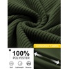 image:imageCOOFANDY Men Quarter Zip Pullover Mock Neck Long Sleeve Corduroy Sweatshirt  Lightweight Soft Warm Slightly Stretchy Regular Fit Old Money Business Casual Wear Fall Winter S3XLArmy Green