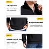 image:imageCOOFANDY Men Quarter Zip Pullover Mock Neck Long Sleeve Corduroy Sweatshirt  Lightweight Soft Warm Slightly Stretchy Regular Fit Old Money Business Casual Wear Fall Winter S3XLBlack