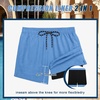 image:imageCOOFANDY Men Swim Trunk with Compression Liner 2 in 1 Swimwear Bathing Suit Quick Dry Board ShortZ Blue