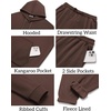 image:imageCOOFANDY Mens 2 Piece Tracksuit Casual Sweatsuit Hoodie Sweatpant Outfit  2 Piece Sweatsuit Fleece Hooded Tracksuit Hoodie amp Joggers Suit Casual Sweatshirt amp Sweatpant Set Outfit Fall WinterBrown
