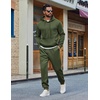 image:imageCOOFANDY Mens 2 Piece Tracksuit Casual Sweatsuit Hoodie Sweatpant Outfit  2 Piece Sweatsuit Fleece Hooded Tracksuit Hoodie amp Joggers Suit Casual Sweatshirt amp Sweatpant Set Outfit Fall WinterArmy Green