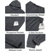 image:imageCOOFANDY Mens 2 Piece Tracksuit Casual Sweatsuit Hoodie Sweatpant Outfit  2 Piece Sweatsuit Fleece Hooded Tracksuit Hoodie amp Joggers Suit Casual Sweatshirt amp Sweatpant Set Outfit Fall WinterGrey