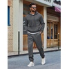 image:imageCOOFANDY Mens 2 Piece Tracksuit Casual Sweatsuit Hoodie Sweatpant Outfit  2 Piece Sweatsuit Fleece Hooded Tracksuit Hoodie amp Joggers Suit Casual Sweatshirt amp Sweatpant Set Outfit Fall WinterGrey