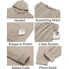 image:imageCOOFANDY Mens 2 Piece Tracksuit Casual Sweatsuit Hoodie Sweatpant Outfit  2 Piece Sweatsuit Fleece Hooded Tracksuit Hoodie amp Joggers Suit Casual Sweatshirt amp Sweatpant Set Outfit Fall WinterBeige