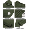 image:imageCOOFANDY Mens 2 Piece Tracksuit Casual Sweatsuit Hoodie Sweatpant Outfit  2 Piece Sweatsuit Fleece Hooded Tracksuit Hoodie amp Joggers Suit Casual Sweatshirt amp Sweatpant Set Outfit Fall WinterArmy Green