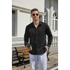image:imageCOOFANDY Mens Button Down Shirts Wrinkle Free Dress Shirts for Men CasualBlack