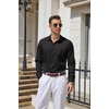 image:imageCOOFANDY Mens Button Down Shirts Wrinkle Free Dress Shirts for Men CasualBlack