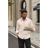 image:imageCOOFANDY Mens Button Down Shirts Wrinkle Free Dress Shirts for Men CasualChampagne