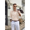 image:imageCOOFANDY Mens Button Down Shirts Wrinkle Free Dress Shirts for Men CasualChampagne