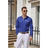 image:imageCOOFANDY Mens Button Down Shirts Wrinkle Free Dress Shirts for Men CasualDark Blue