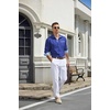 image:imageCOOFANDY Mens Button Down Shirts Wrinkle Free Dress Shirts for Men CasualDark Blue