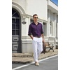 image:imageCOOFANDY Mens Button Down Shirts Wrinkle Free Dress Shirts for Men CasualDark Purple