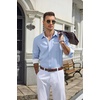 image:imageCOOFANDY Mens Button Down Shirts Wrinkle Free Dress Shirts for Men CasualSky Blue