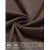 image:imageCOOFANDY Mens Casual Cotton Pant Knit Elastic Waist Yoga Pant with Pocket  Drawstring Waist Stretch Soft Fabric Jogger Sweatpants for Gym Running Relaxed Fit Straight Leg lightweight BreathableBrown