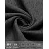 image:imageCOOFANDY Mens Casual Cotton Pant Knit Elastic Waist Yoga Pant with Pocket  Drawstring Waist Stretch Soft Fabric Jogger Sweatpants for Gym Running Relaxed Fit Straight Leg lightweight BreathableDark Grey