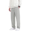 image:imageCOOFANDY Mens Casual Cotton Pant Knit Elastic Waist Yoga Pant with Pocket  Drawstring Waist Stretch Soft Fabric Jogger Sweatpants for Gym Running Relaxed Fit Straight Leg lightweight BreathableLight Grey