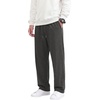 image:imageCOOFANDY Mens Casual Cotton Pant Knit Elastic Waist Yoga Pant with Pocket  Drawstring Waist Stretch Soft Fabric Jogger Sweatpants for Gym Running Relaxed Fit Straight Leg lightweight BreathableDark Grey