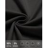 image:imageCOOFANDY Mens Casual Cotton Pant Knit Elastic Waist Yoga Pant with Pocket  Drawstring Waist Stretch Soft Fabric Jogger Sweatpants for Gym Running Relaxed Fit Straight Leg lightweight BreathableBlack
