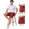 image:imageCOOFANDY Mens Casual Shorts 9 Chino Cotton Shorts Summer Beach Shorts 2026  Drawstring Shorts with Pockets Soft Stretch Lightweight Breathable Vacation Goft Chino Twill Classic fitLight Brown