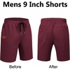image:imageCOOFANDY Mens Casual Shorts 9 Chino Cotton Shorts Summer Beach Shorts 2026  Drawstring Shorts with Pockets Soft Stretch Lightweight Breathable Vacation Goft Chino Twill Classic fitWine Red