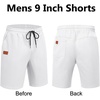 image:imageCOOFANDY Mens Casual Shorts 9 Chino Cotton Shorts Summer Beach Shorts 2026  Drawstring Shorts with Pockets Soft Stretch Lightweight Breathable Vacation Goft Chino Twill Classic fitWhite