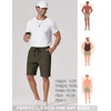 image:imageCOOFANDY Mens Casual Shorts 9 Chino Cotton Shorts Summer Beach Shorts 2026  Drawstring Shorts with Pockets Soft Stretch Lightweight Breathable Vacation Goft Chino Twill Classic fitArmy Green