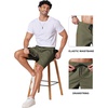 image:imageCOOFANDY Mens Casual Shorts 9 Chino Cotton Shorts Summer Beach Shorts 2026  Drawstring Shorts with Pockets Soft Stretch Lightweight Breathable Vacation Goft Chino Twill Classic fitLight Green