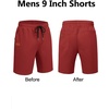 image:imageCOOFANDY Mens Casual Shorts 9 Chino Cotton Shorts Summer Beach Shorts 2026  Drawstring Shorts with Pockets Soft Stretch Lightweight Breathable Vacation Goft Chino Twill Classic fitLight Brown
