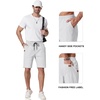 image:imageCOOFANDY Mens Casual Shorts 9 Chino Cotton Shorts Summer Beach Shorts 2026  Drawstring Shorts with Pockets Soft Stretch Lightweight Breathable Vacation Goft Chino Twill Classic fitWhite