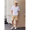 image:imageCOOFANDY Mens Casual Shorts 9 Inch Flat Front Lightweight Summer Shorts  Chinos Shorts 9 Inseam 4 Pockets Classic Fit Beach Vacation Shorts Wedding Wear Everyday StapleKhaki