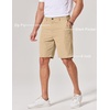 image:imageCOOFANDY Mens Casual Shorts 9 Inch Flat Front Lightweight Summer Shorts  Chinos Shorts 9 Inseam 4 Pockets Classic Fit Beach Vacation Shorts Wedding Wear Everyday StapleKhaki