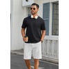 image:imageCOOFANDY Mens Casual Shorts 9 Inch Flat Front Lightweight Summer Shorts  Chinos Shorts 9 Inseam 4 Pockets Classic Fit Beach Vacation Shorts Wedding Wear Everyday StapleWhite