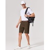 image:imageCOOFANDY Mens Casual Shorts 9 Inch Flat Front Lightweight Summer Shorts  Chinos Shorts 9 Inseam 4 Pockets Classic Fit Beach Vacation Shorts Wedding Wear Everyday StapleBrown