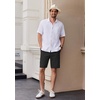 image:imageCOOFANDY Mens Casual Shorts 9 Inch Flat Front Lightweight Summer Shorts  Chinos Shorts 9 Inseam 4 Pockets Classic Fit Beach Vacation Shorts Wedding Wear Everyday StapleBlack