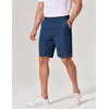 image:imageCOOFANDY Mens Casual Shorts 9 Inch Flat Front Lightweight Summer Shorts  Chinos Shorts 9 Inseam 4 Pockets Classic Fit Beach Vacation Shorts Wedding Wear Everyday StapleNavy