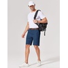 image:imageCOOFANDY Mens Casual Shorts 9 Inch Flat Front Lightweight Summer Shorts  Chinos Shorts 9 Inseam 4 Pockets Classic Fit Beach Vacation Shorts Wedding Wear Everyday StapleNavy