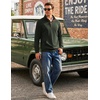 image:imageCOOFANDY Mens Corduroy Sweatshirt 14 Button Long Sleeve Pullover  Corduroy Sweatshirt Quarter Button Pullover Lightweight Long Sleeve Kangaroo Pockets Athletic Sweater WorkoutArmy Green