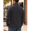 image:imageCOOFANDY Mens Corduroy Sweatshirt 14 Button Long Sleeve Pullover  Corduroy Sweatshirt Quarter Button Pullover Lightweight Long Sleeve Kangaroo Pockets Athletic Sweater WorkoutDark Grey