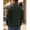 image:imageCOOFANDY Mens Corduroy Sweatshirt 14 Button Long Sleeve Pullover  Corduroy Sweatshirt Quarter Button Pullover Lightweight Long Sleeve Kangaroo Pockets Athletic Sweater WorkoutArmy Green