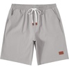 image:imageCOOFANDY Mens Cotton Chino Shorts 9 Inch Casual Shorts Summer Beach Shorts  Stretch Twill ComfortElastic Waist with LeatherTipped Drawstring4 PocketsRelaxed FitEasy Movement for Active DaysLight Gray