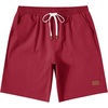 image:imageCOOFANDY Mens Cotton Chino Shorts 9 Inch Casual Shorts Summer Beach Shorts  Stretch Twill ComfortElastic Waist with LeatherTipped Drawstring4 PocketsRelaxed FitEasy Movement for Active DaysRed
