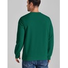 image:imageCOOFANDY Mens Crewneck Sweatshirt Lightweight Casual Fall Winter Pullovers  Soft and Lightweight Solid Color Classic Fit Genderneutral Home and Outdoor Fall WinterDark Green