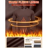 image:imageCOOFANDY Mens Fleece Crewneck Sweatshirt Casual Long Sleeve Pullover Fall Winter Warm Sweatshirts Fashion PulloversBrown
