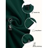 image:imageCOOFANDY Mens Fleece Quarter Zip Pullover Long Sleeve Mock Neck SweatshirtDark Green